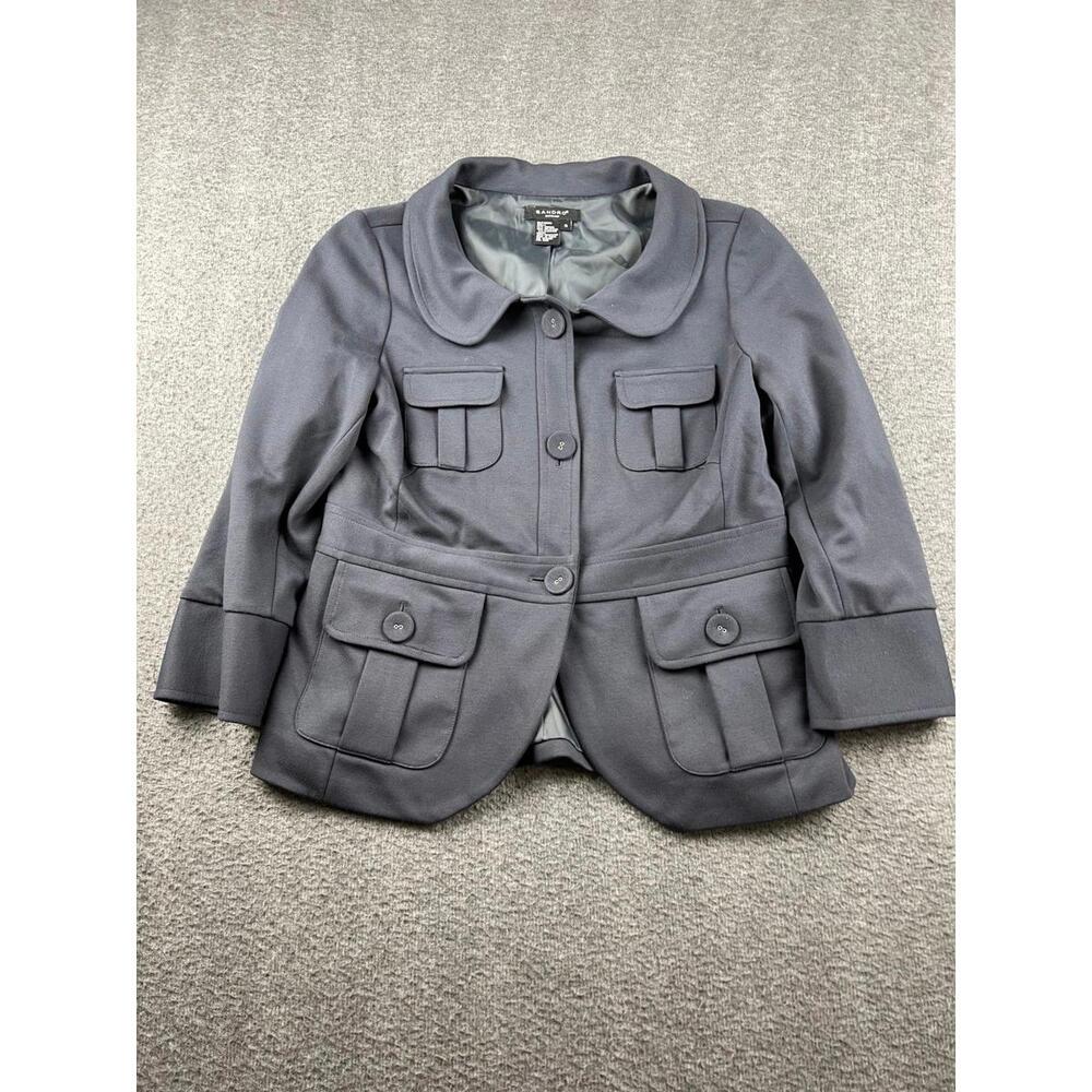Sandro Women's Gray Blazer Jacket Size Small